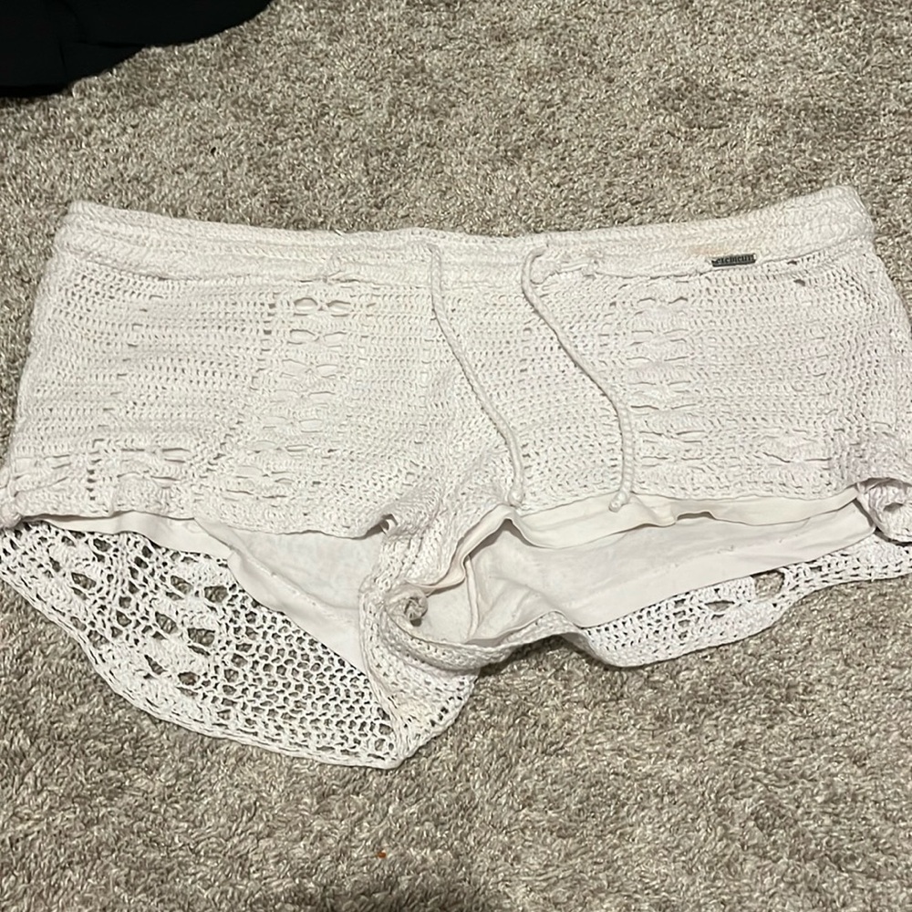 Element white sleep shorts size L knitted